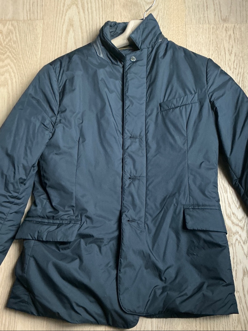 Men's Navy Quilted Puffer Jacket - Lightweight Insulated Coat